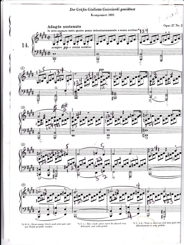 Moonlight Sonata Piano. Beethoven didn#39;t attach “Moonlight” to this first movement of his very popular C# minor Sonata. (Music critics often invented these tags that stuck over
